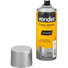 Tinta Spray Acrílica Cromado Metálico 350ML/250G Vonder