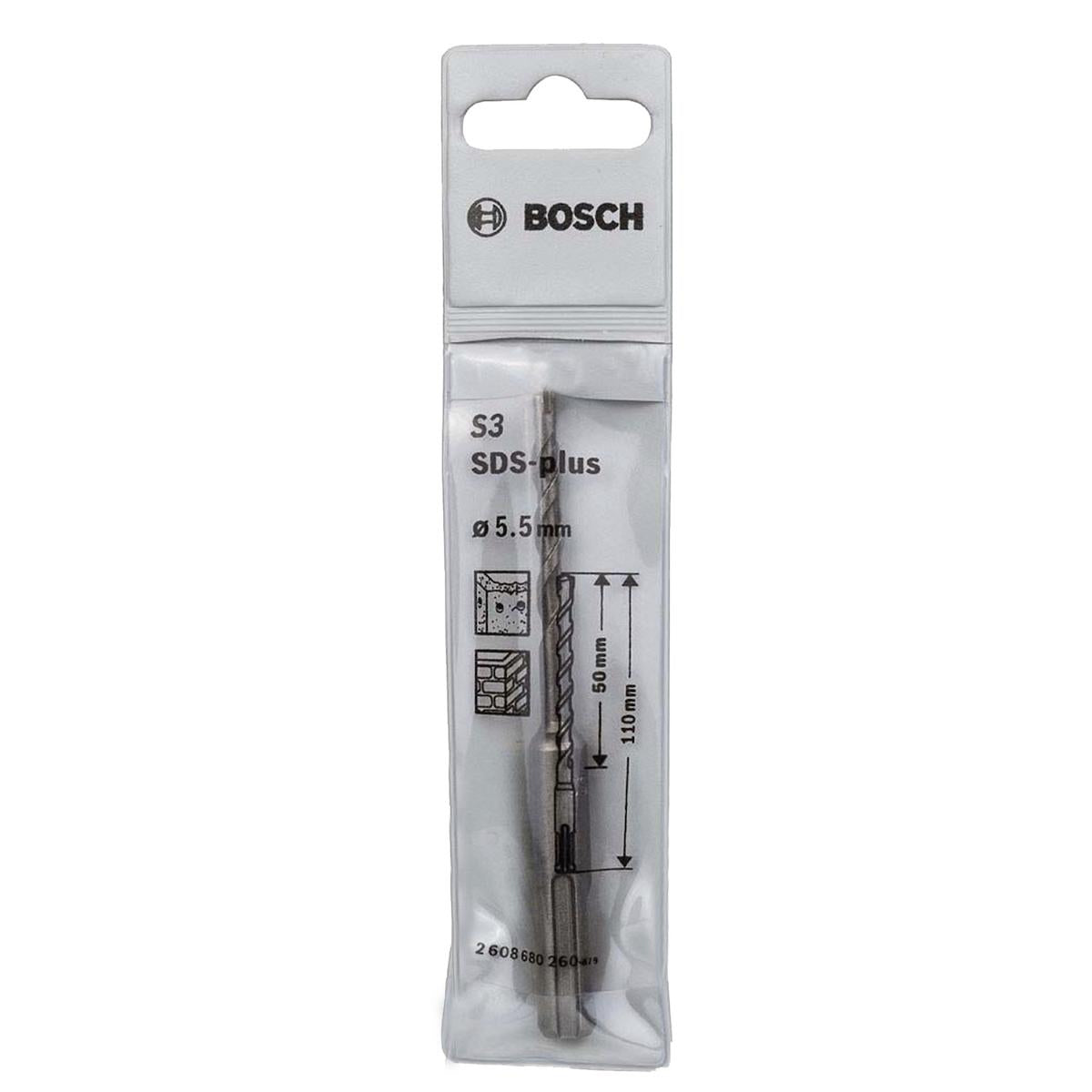 Broca Bosch Sds Plus-1 Para Concreto Ø5,5X50X110mm