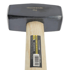 Marreta 2 Kg Quadrada Cabo Madeira Tradestar