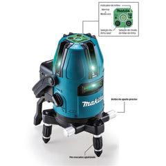 Nivelador Laser Linhas Cruzadas 4 Verticais 1 Horizontal 10 M Sem Bateria Sem Carregador SK40GDZ Makita