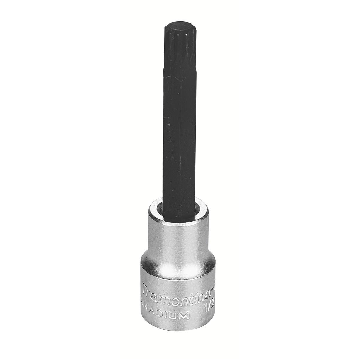 Soquete 1/2'' Multidentado 10mm Aço Cromo Vanádio Tramontina PRO Ponta S2