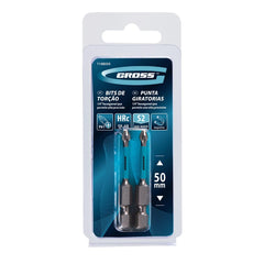 Bit Torção PH1 50mm Gross 2PCS 1/4'' Ferramenta Impacto Chave Fenda