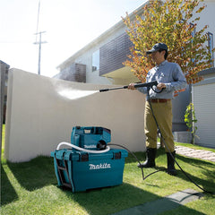 Lavadora de Alta Pressao Sem Fio 36V Com Caixa de Água 2 Baterias Carregador DHW080PT2 127V Makita