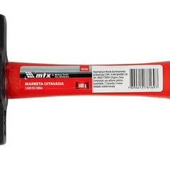 Marreta Oitavada Cabo Fibra 30cm 500g Aço 45 Forjado MTX 1092655