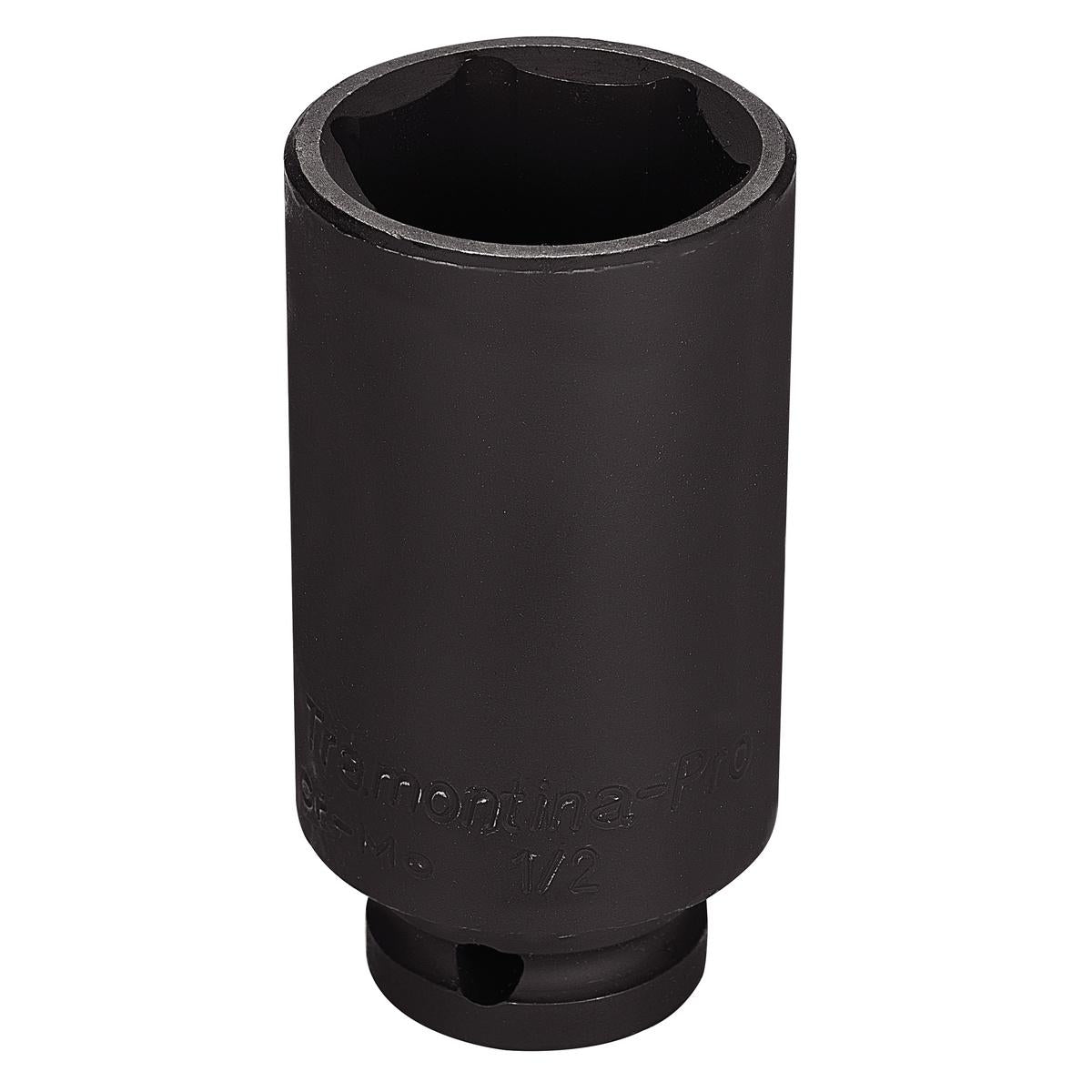 Soquete de Impacto Sextavado Longo 30mm 1/2'' Aço Cromo Molibdênio Tramontina PRO - DIN 3129