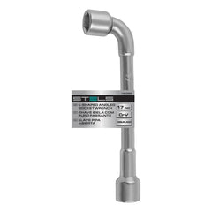Chave Biela Com Furo Passante Cromo Vanádio 17mm Stels 1423855 Para Reparos Industriais