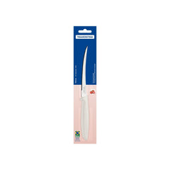 Faca Para Tomate Tramontina Plenus 5 Polegadas Aço Inox Cabo Polipropileno Off White Microsserrilhada
