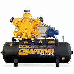 Compressor de Ar A.Pressão Tri Fechado 15HP 425L Chiaperini
