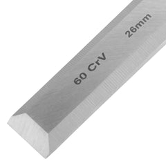Formão Chanfrado Cabo Emborrachado 26mm Aço Cromo-Vanádio 65HRC MTX 245189