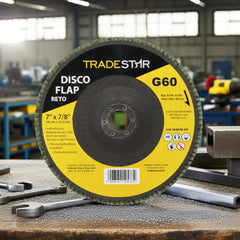 Disco Flap 180 mm G60 Fibra Reto Aço Tradestar