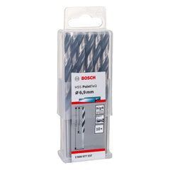 Broca Metal Bosch Aço Rápido Hss-Pointteq 6,9mm 10 Peças