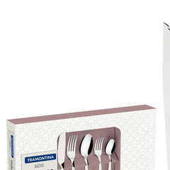 Faqueiro Tramontina Búzios Aço Inox 60 Peças Com Facas Para Churrasco Espessura 2mm E 1.2mm Completo