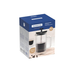 Cafeteira Francesa Tramontina 600 ml 12 Xícaras Em Vidro Borossilicato E Aço Inox