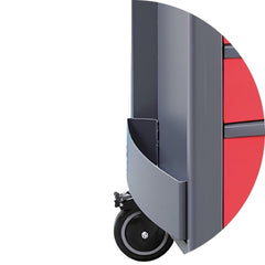 Carrinho para Ferramentas 800KG Vermelho 7 Gavetas Tampo de Madeira Fechadura RSC24/7-R Beta