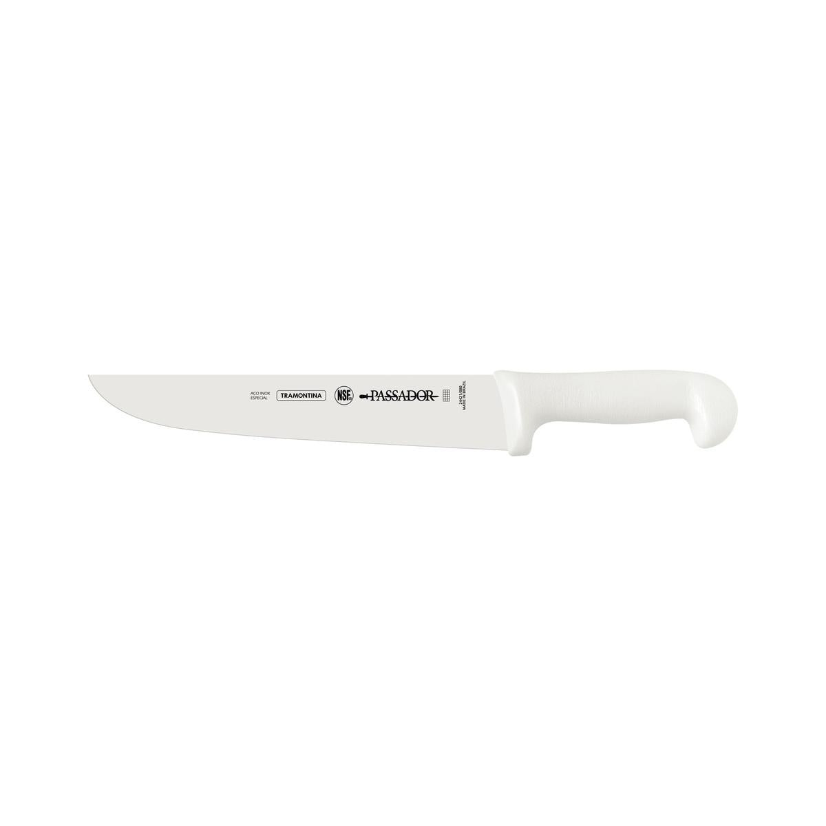 Faca Passador 10 Pol Tramontina Profissional Master Aço Inox Cabo Branco