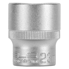 Soquete Sextavado 1/2'' 23mm CrV Stels 1382355 Encaixe Automotivo