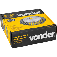 Escova Copo 200Mm Aço Torcido Para Rocadeira Vonder 25,4Mm 40Mm 6500/Min 1,2Kg