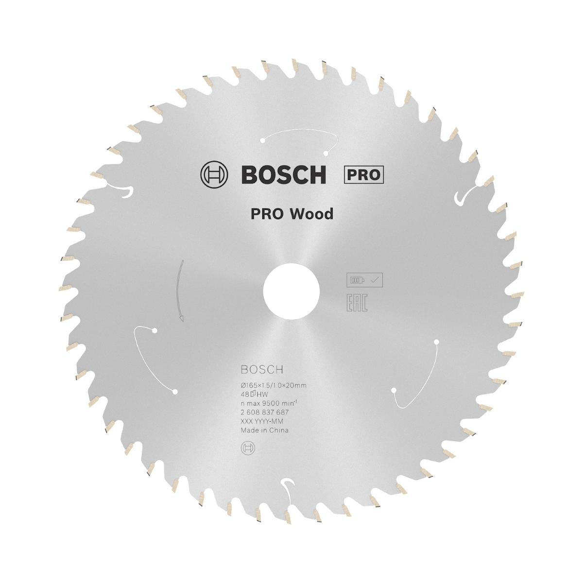 Disco De Serra Circular Bosch Pro Wood Cordless 165mm 48 D