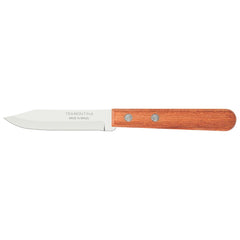 Faca Para Legumes E Frutas Tramontina Dynamic Aço Inox 3 Polegadas Com Cabo Em Madeira Natural