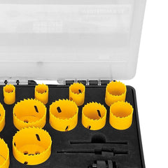 Jogo de Serras Copo Bi-Metálicas 15 Peças Tramontina MASTER Aço Rápido HSS para Chapas, Tubos e Madeira