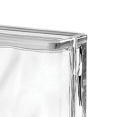 Tijolo de Vidro 19 x 19 x 8 cm Acabamento Lateral Incolor 06 Unidades Tradestar