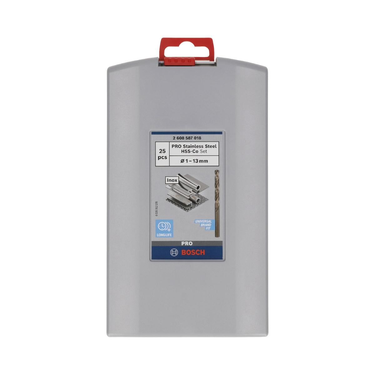 Jogo De Brocas Bosch Pro Stainless Steel Hss-Co 1-13mm 25Un