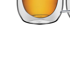 Conjunto De 2 Xícaras Tramontina Vidro Duplo Para Chá E Cappuccino 300ml Design Sofisticado
