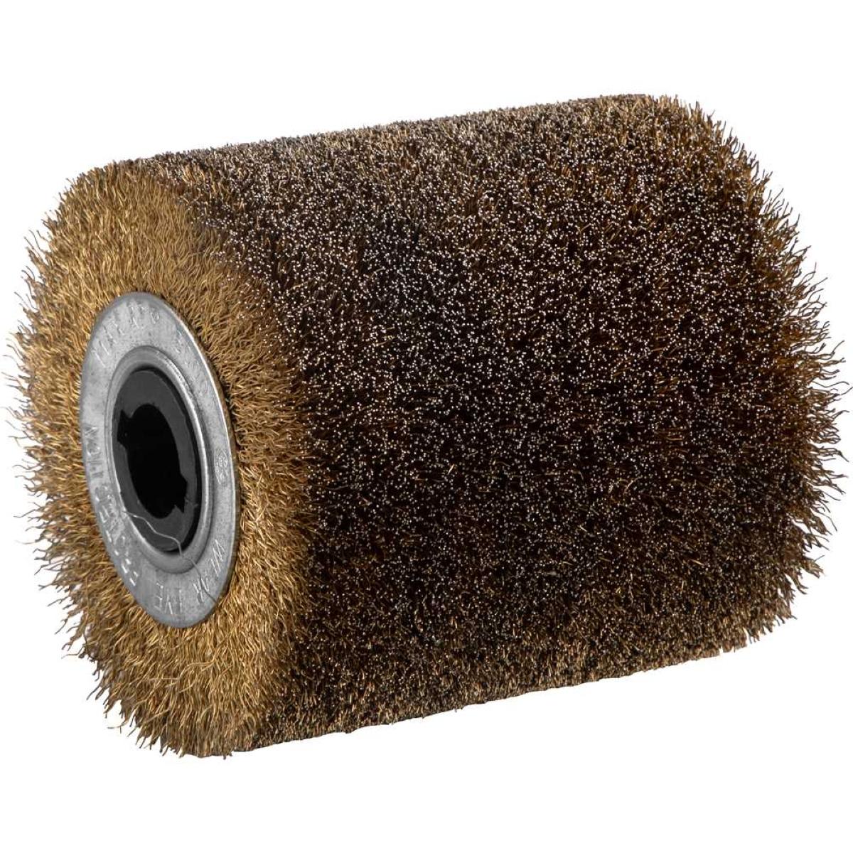 Roda Escova Remoção 100x100mm Furo 19mm 6000Rpm Aço Carbono Latonado Vonder Pev1380