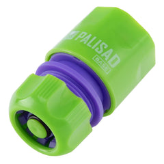 Jogo De Conexão Para Mangueira 1/2'' Palisad 1 Esguicho, 2 Engates Rápidos, Passagem Livre E Conector Aquastop