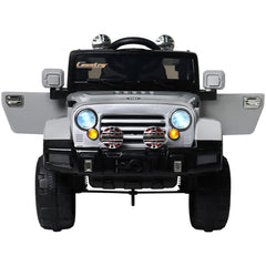 Jipe Elétrico Infantil Bateria 12V Trilha com Controle Remoto Cinza 927608 Bel