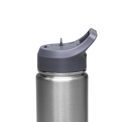Garrafa Térmica Tramontina 650 Ml Inox Com Canudo Parede Dupla Isolar A Vácuo