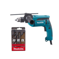 Furadeira de Impacto 1/2'' Com Punho Lateral Kit de Brocas HP1640X2 127V Makita