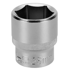 Soquete Sextavado 1/2'' 26mm Aço CrV Stels 1382655 Alta Resistência