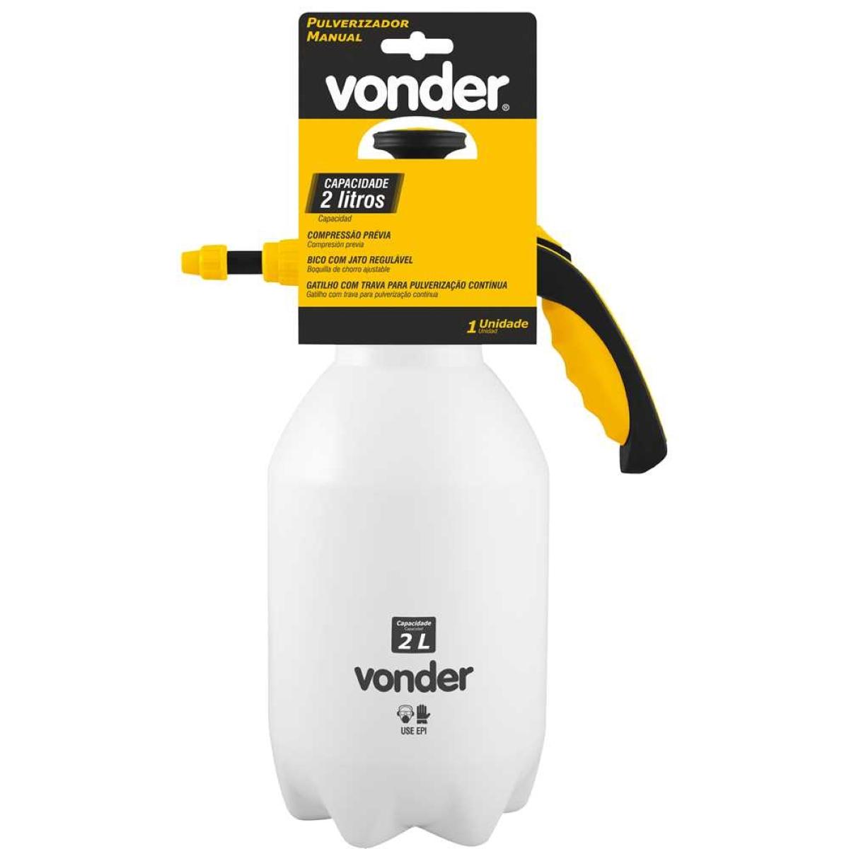Pulverizador 2,0L Compressão Prévia Jato Regulável Vonder - Guimepa