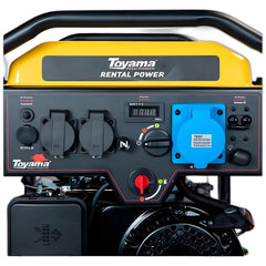 Gerador de Energia a Gasolina Toyama TG3500-RP Monofásico Bivolt 120/220V 3.5kW Partida Manual AVR para Obras e Casa