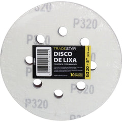 Disco Lixa 125 mm G320 Alvenaria com Fixador Tradestar