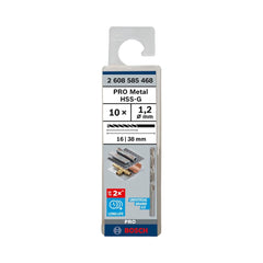 Broca Para Metal Bosch Pro Metal Hss-G 1,2mm 10Un