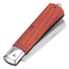 Canivete Sparta 200mm Lâmina Reta Cabo Madeira Aço Inoxidável 3Cr13 133g Modelo 7899855