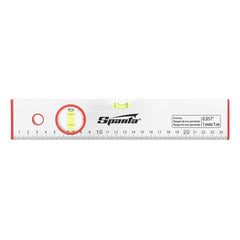 Nível De Alumínio 250mm 2 Bolhas Escala Graduada Sparta 3510155