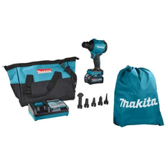 Soprador Inflador Sem Fio 40V Max Com 1 Bateria Carregador Bocais Bolsa AS001GA101 127V Makita