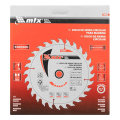 Disco Serra Circular Madeira 185mm 48 Dentes Aço 65Mn Liga YG8 MTX 7326355