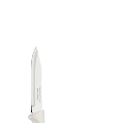 Faca Para Legumes E Frutas Tramontina Plenus 3 Polegadas Lâmina Aço Inox Cabo Polipropileno Off White