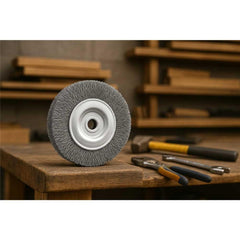 Escova Circular 6X1/2'' 4500Rpm Aço Inox Ondulado Vonder 12,7mm Furo 1/2''
