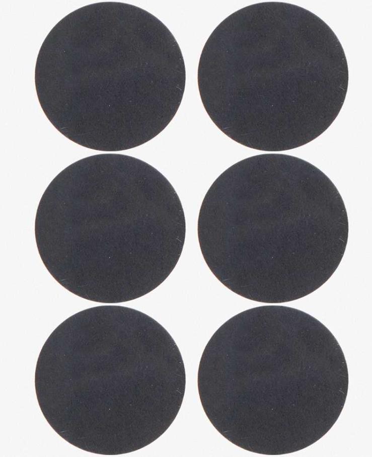 Feltro Adesivo Preto Redondo 38mm Com 6 Vonder