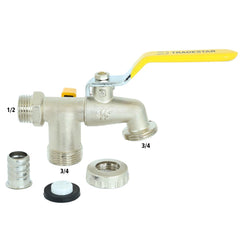 Torneira Esfera 1/2'' x 3/4'' Maquina de Lavar Tradestar