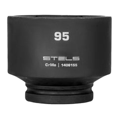 Soquete Impacto 1'' 95mm Aço Cromo Molibdênio Encaixe Quadrado Stels 1406155