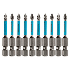 Bits Torção Ph1 Para Ferramentas De Impacto 50mm 10pçs Aço S2 58-60 HRC Gross