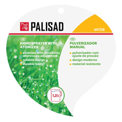 Pulverizador Manual Palisad 1,25 Litros Alavanca Filtro Durável 647358
