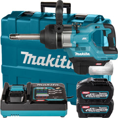 Chave de Impacto Profissional Makita 40V TW010GT201 XGT 2 Baterias 5Ah Carregador e Maleta