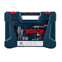 Kit De Pontas E Brocas Em Titânio Bosch V-Line 91 Peças